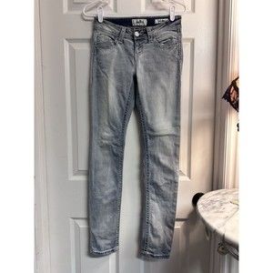 Daytrip Buckle Lynx Skinny Sz 26 Long Women Denim Light Blue Jeans 26R